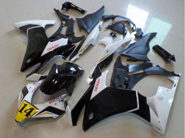 Carénage Moto Honda CBR 500 RR 13-15 - Noir Blanc Denso Rizoma 14 Carénage Moto Honda CBR 500 RR 13-15 - Noir Blanc Denso Rizoma 14