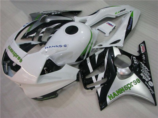 Carénage Moto Honda CBR 600 F3 95-98 - Blanc Vert Hannspree Carénage Moto Honda CBR 600 F3 95-98 - Blanc Vert Hannspree
