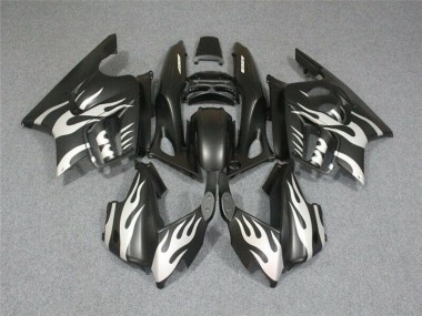 Carénage Moto Honda CBR 600 F3 95-98 - Noir Blanc Flamme