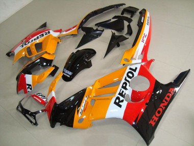 Carénage Moto Honda CBR 600 F3 95-98 - Orange Noir Repsol