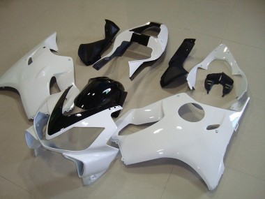 Carénage Moto Honda CBR 600 F4i 01-03 - Blanc avec Noir Bande