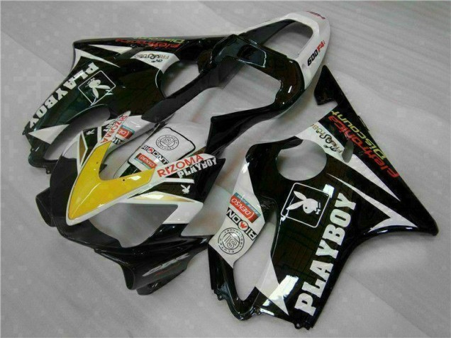 Carénage Moto Honda CBR 600 F4i 01-03 - Jaune Argent Noir Playboy Carénage Moto Honda CBR 600 F4i 01-03 - Jaune Argent Noir Playboy
