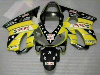 Carénage Moto Honda CBR 600 F4i 01-03 - Jaune Noir Castrol Cycle World