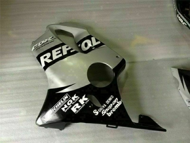 Carénage Moto Honda CBR 600 F4i 01-03 - Noir Argent Repsol Carénage Moto Honda CBR 600 F4i 01-03 - Noir Argent Repsol
