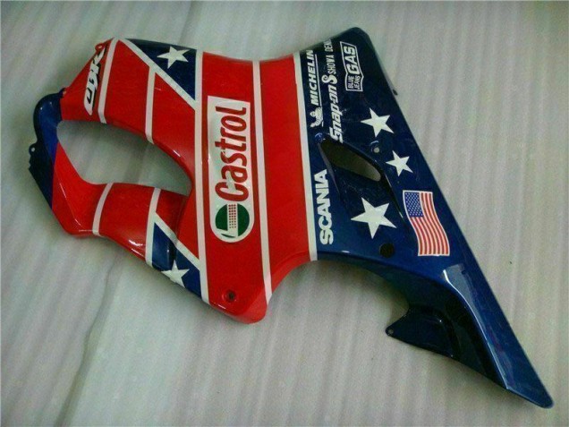 Carénage Moto Honda CBR 600 F4i 01-03 - Rouge Blanc Bleu Castrol Cycle World Carénage Moto Honda CBR 600 F4i 01-03 - Rouge Blanc Bleu Castrol Cycle World