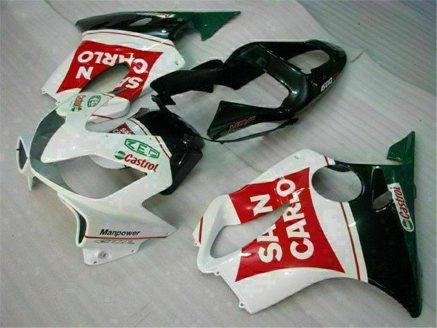 Carénage Moto Honda CBR 600 F4i 01-03 - Rouge Blanc Noir San Carlo