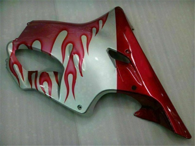 Carénage Moto Honda CBR 600 F4i 01-03 - Rouge Flamme Argent Carénage Moto Honda CBR 600 F4i 01-03 - Rouge Flamme Argent
