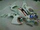 Carénage Moto Honda CBR 600 RR 03-04 - Blanc Bleu R 2