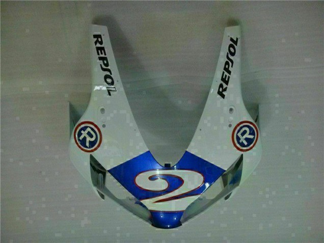 Carénage Moto Honda CBR 600 RR 03-04 - Blanc Bleu R 2