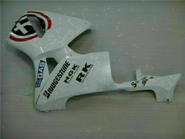 Carénage Moto Honda CBR 600 RR 03-04 - Blanc Bleu R 2
