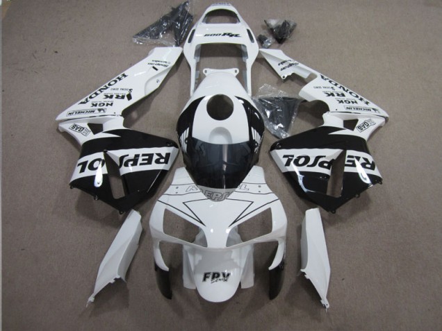 Carénage Moto Honda CBR 600 RR 03-04 - Blanc Noir Repsol Carénage Moto Honda CBR 600 RR 03-04 - Blanc Noir Repsol