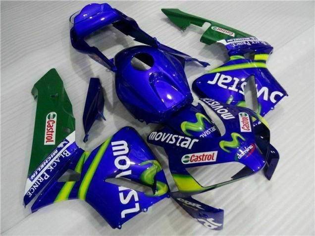 Carénage Moto Honda CBR 600 RR 03-04 - Bleu Vert Movistar Castrol