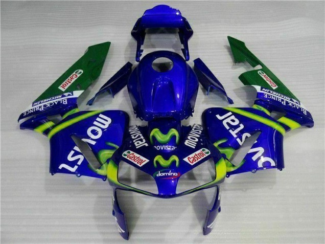 Carénage Moto Honda CBR 600 RR 03-04 - Bleu Vert Movistar Castrol