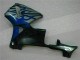 Carénage Moto Honda CBR 600 RR 03-04 - Bleu avec Argent Flamme