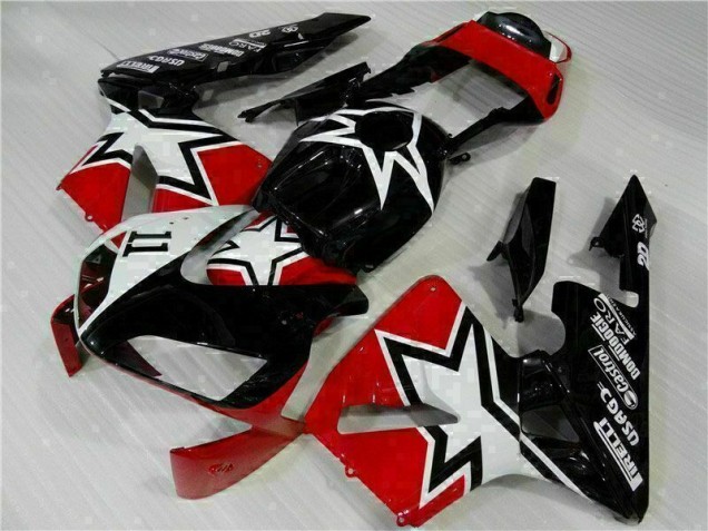 Carénage Moto Honda CBR 600 RR 03-04 - Noir Blanc 11