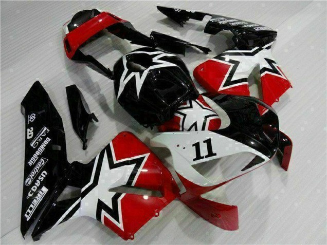 Carénage Moto Honda CBR 600 RR 03-04 - Noir Blanc 11