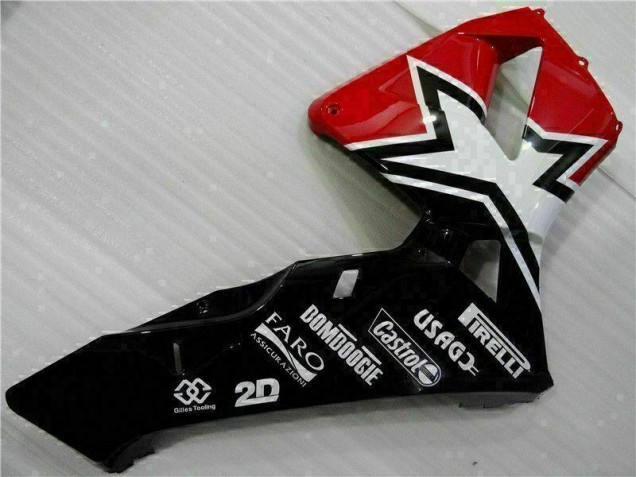 Carénage Moto Honda CBR 600 RR 03-04 - Noir Blanc 11