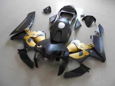 Carénage Moto Honda CBR 600 RR 03-04 - Noir Or Décalque