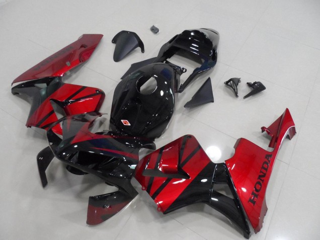 Carénage Moto Honda CBR 600 RR 03-04 - Noir Rouge Bonbon