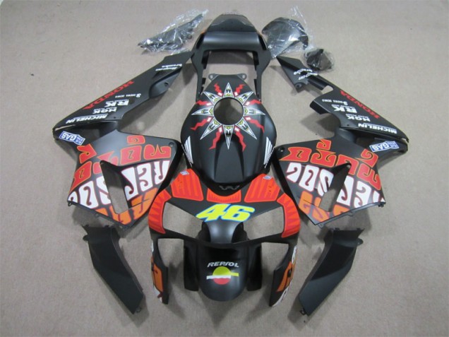 Carénage Moto Honda CBR 600 RR 03-04 - Noir Rouge Repsol 46