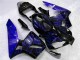 Carénage Moto Honda CBR 600 RR 03-04 - Noir avec Bleu Flamme
