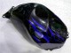 Carénage Moto Honda CBR 600 RR 03-04 - Noir avec Bleu Flamme