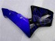 Carénage Moto Honda CBR 600 RR 03-04 - Noir avec Bleu Flamme