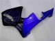 Carénage Moto Honda CBR 600 RR 03-04 - Noir avec Bleu Flamme