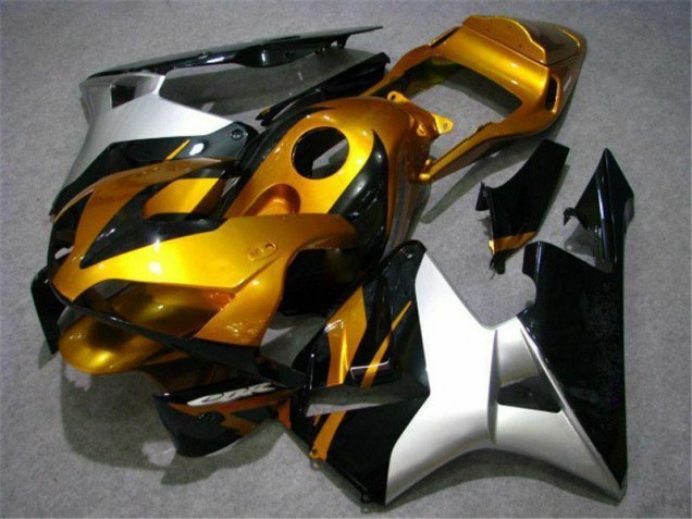 Carénage Moto Honda CBR 600 RR 03-04 - Or Argent Noir Carénage Moto Honda CBR 600 RR 03-04 - Or Argent Noir
