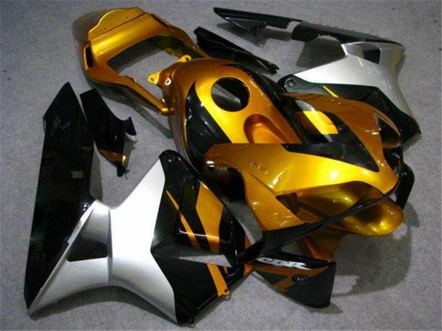 Carénage Moto Honda CBR 600 RR 03-04 - Or Argent Noir Carénage Moto Honda CBR 600 RR 03-04 - Or Argent Noir