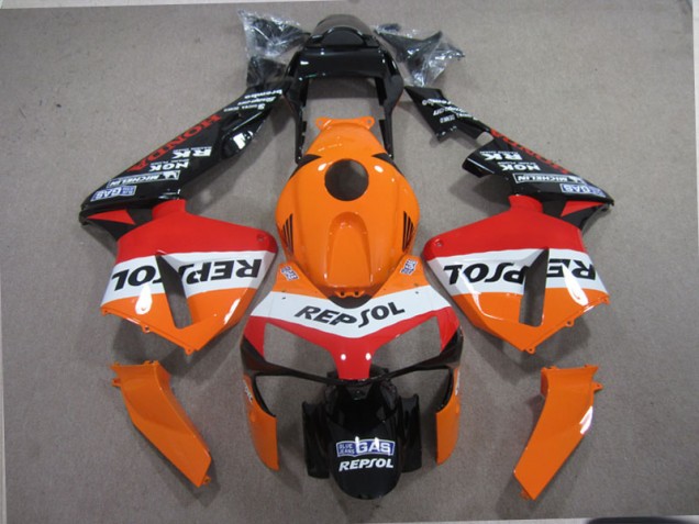 Carénage Moto Honda CBR 600 RR 03-04 - Orange Noir Repsol Carénage Moto Honda CBR 600 RR 03-04 - Orange Noir Repsol