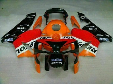 Carénage Moto Honda CBR 600 RR 03-04 - Orange Repsol
