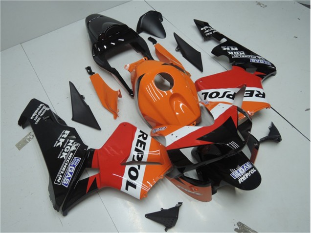Carénage Moto Honda CBR 600 RR 03-04 - Orange Rouge Noir Repsol Carénage Moto Honda CBR 600 RR 03-04 - Orange Rouge Noir Repsol