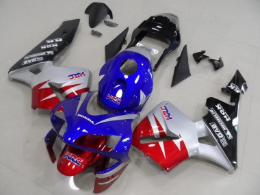 Carénage Moto Honda CBR 600 RR 03-04 - Rouge Argent Bleu