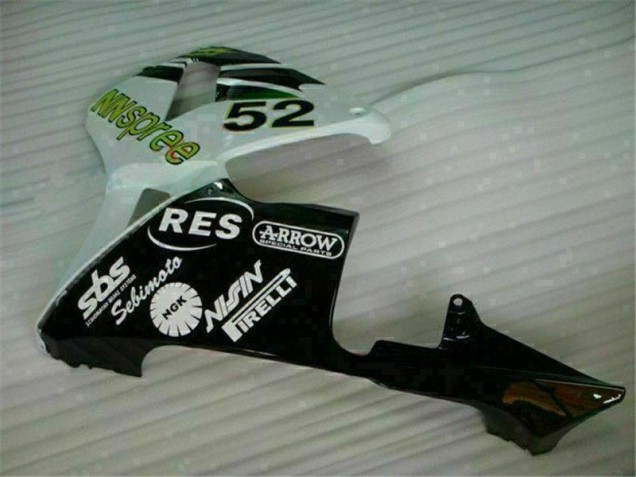 Carénage Moto Honda CBR 600 RR 03-04 - Vert Blanc Noir Carénage Moto Honda CBR 600 RR 03-04 - Vert Blanc Noir