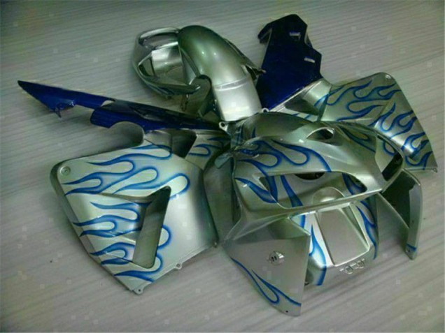 Carénage Moto Honda CBR 600 RR 05-06 - Blanc Bleu Flamme Carénage Moto Honda CBR 600 RR 05-06 - Blanc Bleu Flamme