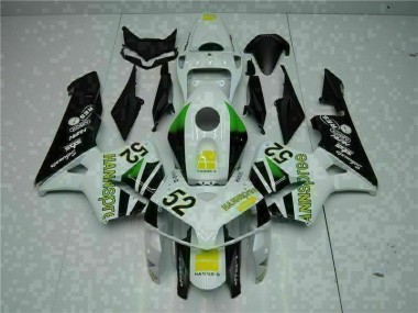Carénage Moto Honda CBR 600 RR 05-06 - Blanc Jaune Vert 52