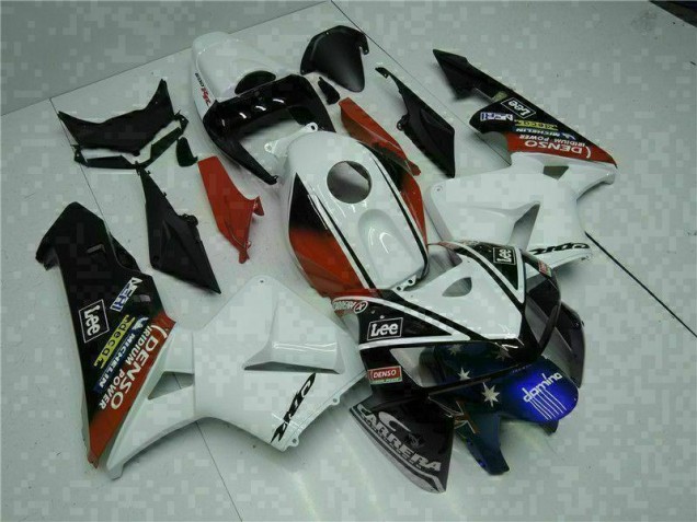 Carénage Moto Honda CBR 600 RR 05-06 - Blanc Rouge Noir Lee Carénage Moto Honda CBR 600 RR 05-06 - Blanc Rouge Noir Lee
