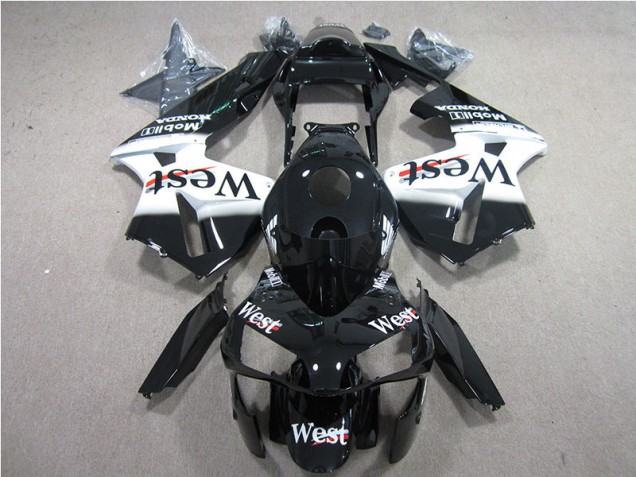 Carénage Moto Honda CBR 600 RR 05-06 - Noir Blanc West