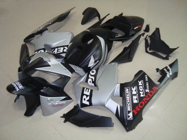 Carénage Moto Honda CBR 600 RR 05-06 - Noir Mat Argent Repsol