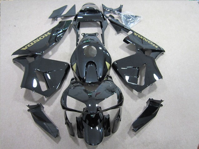 Carénage Moto Honda CBR 600 RR 05-06 - Noir Or Décalque