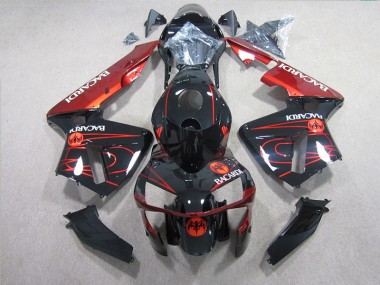 Carénage Moto Honda CBR 600 RR 05-06 - Noir Rouge BACARDI
