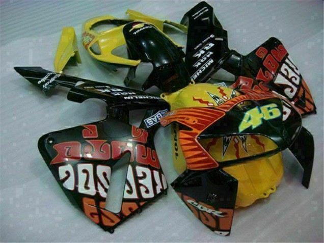 Carénage Moto Honda CBR 600 RR 05-06 - Noir Rouge Jaune 46 Carénage Moto Honda CBR 600 RR 05-06 - Noir Rouge Jaune 46
