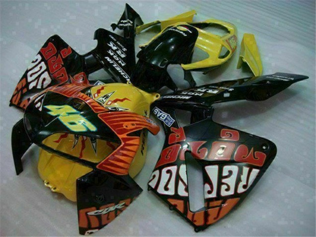 Carénage Moto Honda CBR 600 RR 05-06 - Noir Rouge Jaune 46 Carénage Moto Honda CBR 600 RR 05-06 - Noir Rouge Jaune 46