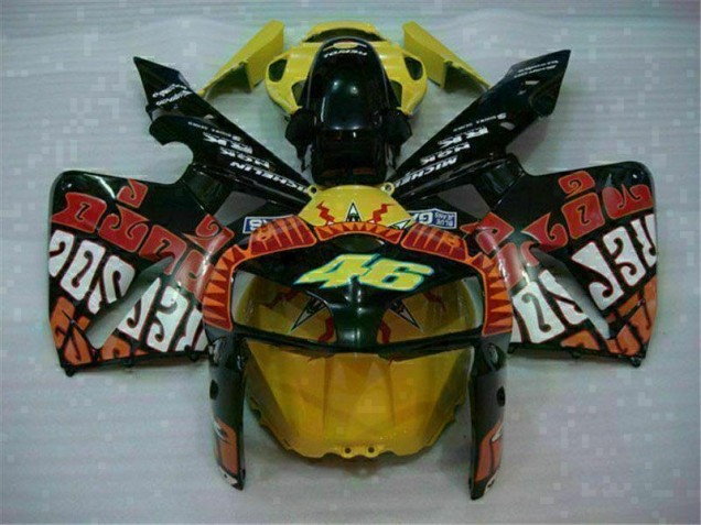 Carénage Moto Honda CBR 600 RR 05-06 - Noir Rouge Jaune 46 Carénage Moto Honda CBR 600 RR 05-06 - Noir Rouge Jaune 46
