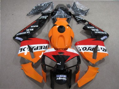 Carénage Moto Honda CBR 600 RR 05-06 - Orange Rouge Noir Repsol