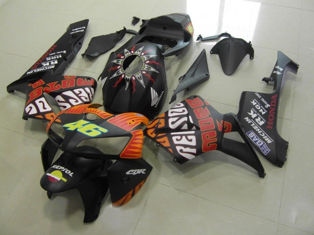 Carénage Moto Honda CBR 600 RR 05-06 - Rossi Noir Mat Carénage Moto Honda CBR 600 RR 05-06 - Rossi Noir Mat
