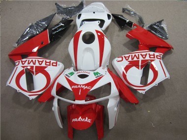 Carénage Moto Honda CBR 600 RR 05-06 - Rouge Blanc PRAMAC