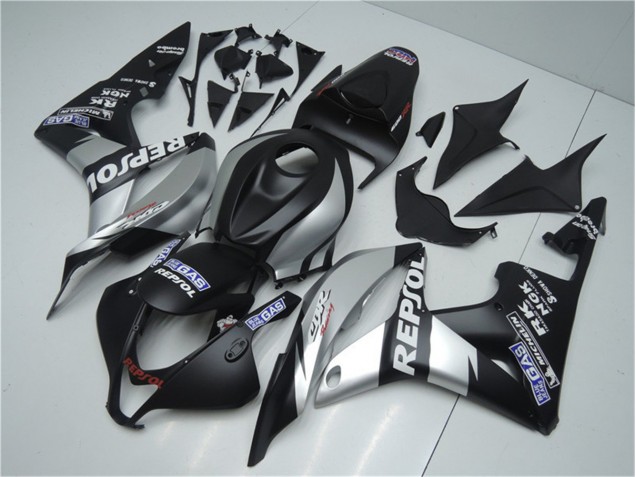 Carénage Moto Honda CBR 600 RR 07-08 - Argent Repsol Noir Carénage Moto Honda CBR 600 RR 07-08 - Argent Repsol Noir