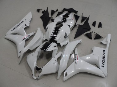 Carénage Moto Honda CBR 600 RR 07-08 - Blanc Nacré avec Noir Bande